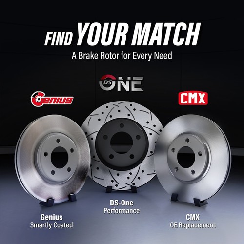 Genius KG-101945 Brake Disc Front & Rear for Toyota Sequoia Tundra Lexus LX600 - Picture 10 of 10