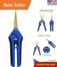 1 Pack Garden Pruning Shears with Curved Blades Trimming Scissors, Gardening ...