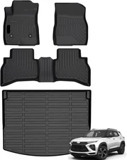 Floor Mats & Cargo Liner Set for Chevy Trailblazer 2021-2026 AWD TPE Black
