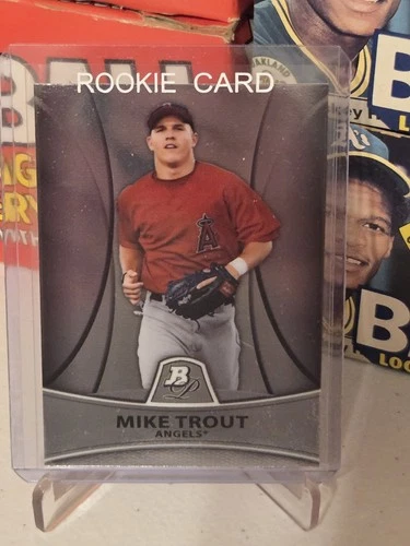 Mike Trout RC 2010 Bowman Platinum ROOKIE Card PP5 ANGELS Sharp NICE!