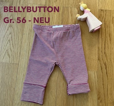 *NEU* BELLYBUTTON Leggings Lila Streifen Ringel Mitwachsfunktion - Gr. 56 