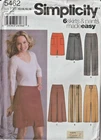 Misses' SKIRTS & PANTS - 6  MADE EASY (Size 12 - 18) - Simplicity Pattern 5462