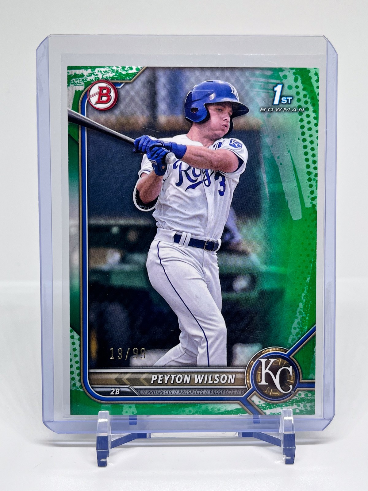 2022 Bowman Peyton Wilson Prospects Neon Green #BP-85 #/399 Kansas City Royals