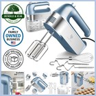 Electric Hand Mixer 450W Stainless Steel 5 Speeds Turbo Dough Whisk