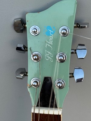 J.J. Heart JJ-HRTKIT/PBL 6 String Acoustic Guitar With Case !LOOK