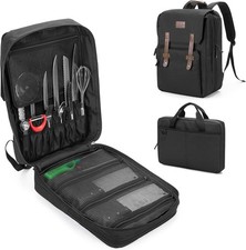 Large chef's backpack and knife bag, knife backpack and chef's bag with lock,