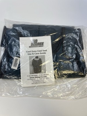 Cool Zone Pro Cool Vest By 50 Degree Company Medium Navy Nylon