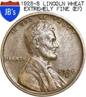 1928-S Lincoln Wheat Cent Penny 1c - EXTREMELY FINE (EF)