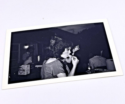 JOHO DiCaro 1980s Chicago Party Photo Woman Eating Vintage Art Print Signed