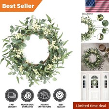 20'' Artificial Eucalyptus Wreath - Beautiful Decor for Front Doors  Windows