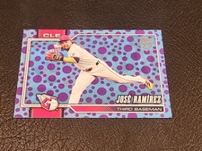 2026 Topps Series 1 Easter Purple Polka Dots Purple Blue Foil SP Jose Ramirez