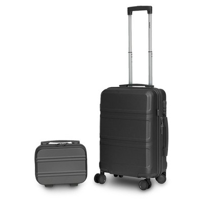 Trolleyset Reisekoffer Koffer Hartschale Modell Anubis 2tlg Schwarz Barut 