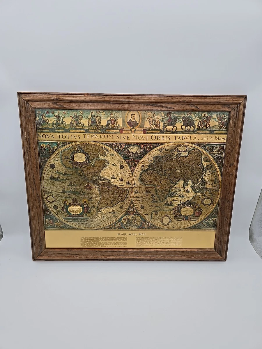 Blaeu Map In Reproduction Antique Maps, Atlases & Globes for sale