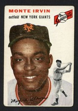 1954 Topps MONTE IRVIN New York Giants #3 G/VG Condition!