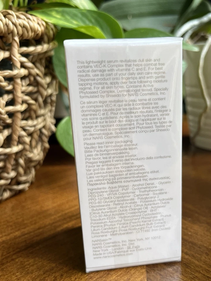 NARS SKIN ESSENTIAL VITAMINA SUERO 2.5 FL OZ NUEVO EN CAJA Foto 2 de 2