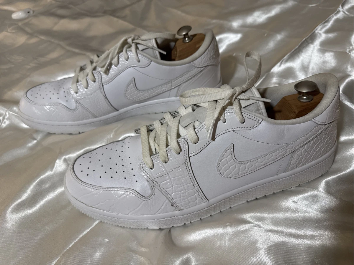 Jordan 1 Golf Low White Crocodile for Sale | Authenticity