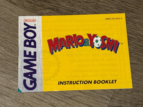 Mario & Yoshi Nintendo Game Boy PAL *Box + Manual* No Game - Picture 3 of 10