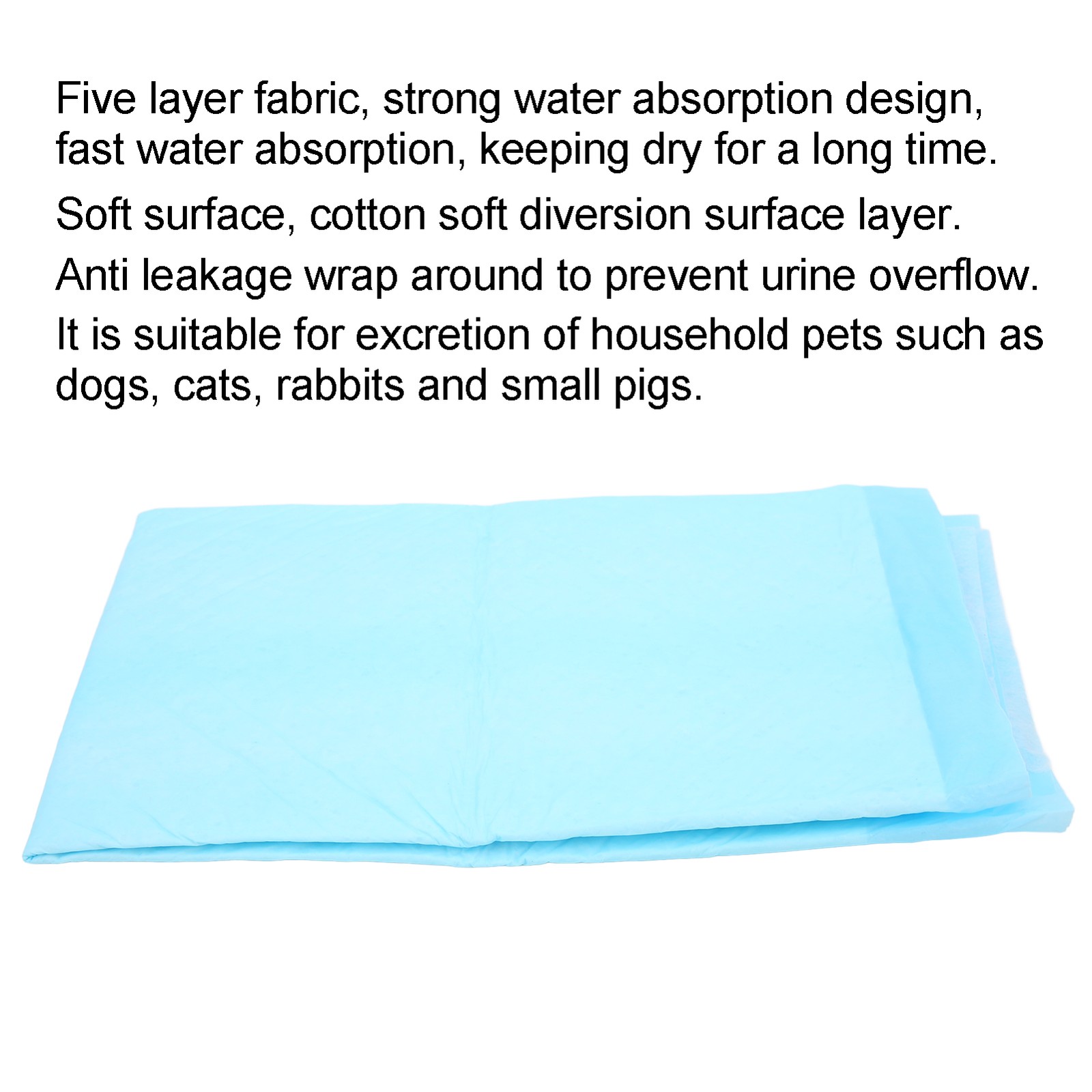 Pet Pee Pads Strong Water Absorbent Disposable Soft Mini Pet Diapers For Pet Dog