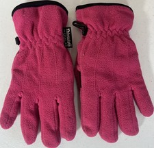    Girls Thinsulate Insulation Pink Fleece Gloves Winter  Waterproof  Size L   