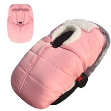 Winter Baby Car Seat Cover Bunting Bag Blanket - Infant Carrier Warm Pink Univer