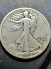1916 P Walking Liberty Half Dollar -- 90% Silver VG.