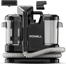 Powell Lavatappeti Tappezzeria Divano 450W 13000PA 1,8L Cavo 5m Peso 3,5Kg Nero
