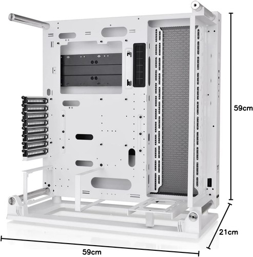 Thermaltake Tt Core P3 TG Pro Snow White Open Frame Chassis Snow Core P3 TG Pr - Bild 2 von 5