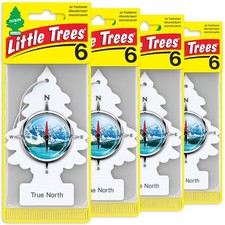Little Trees PAPER Air Freshener, TRUE NORTH, 24 Pack