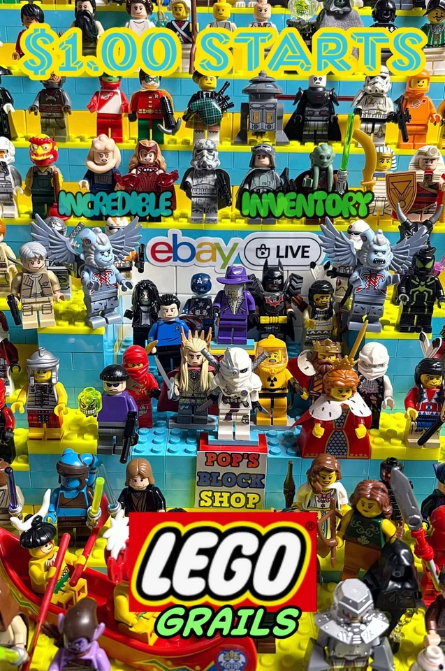 $1.00 Starts W/ SO MANY LEGO MINIFIGURE GRAILS and RARE FINDS FOR EVERYONE