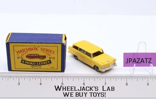 American Ford Station Wagon No. 31 MOKO Lesney Matchbox 1957 Vtg England w/ Box