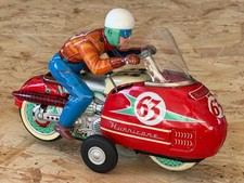 RARITÄT TN NOMURA JAPAN HURRICANE MOTORRAD TIN B/O RACE MOTORCYCLE 1960 (VG-PF)