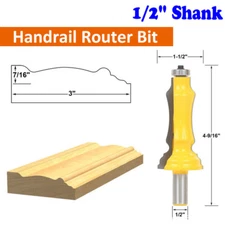 1Pcs Tungsten Carbide Router Bit Wood Tool Bits Set 1/2" Shank Cutter Set New