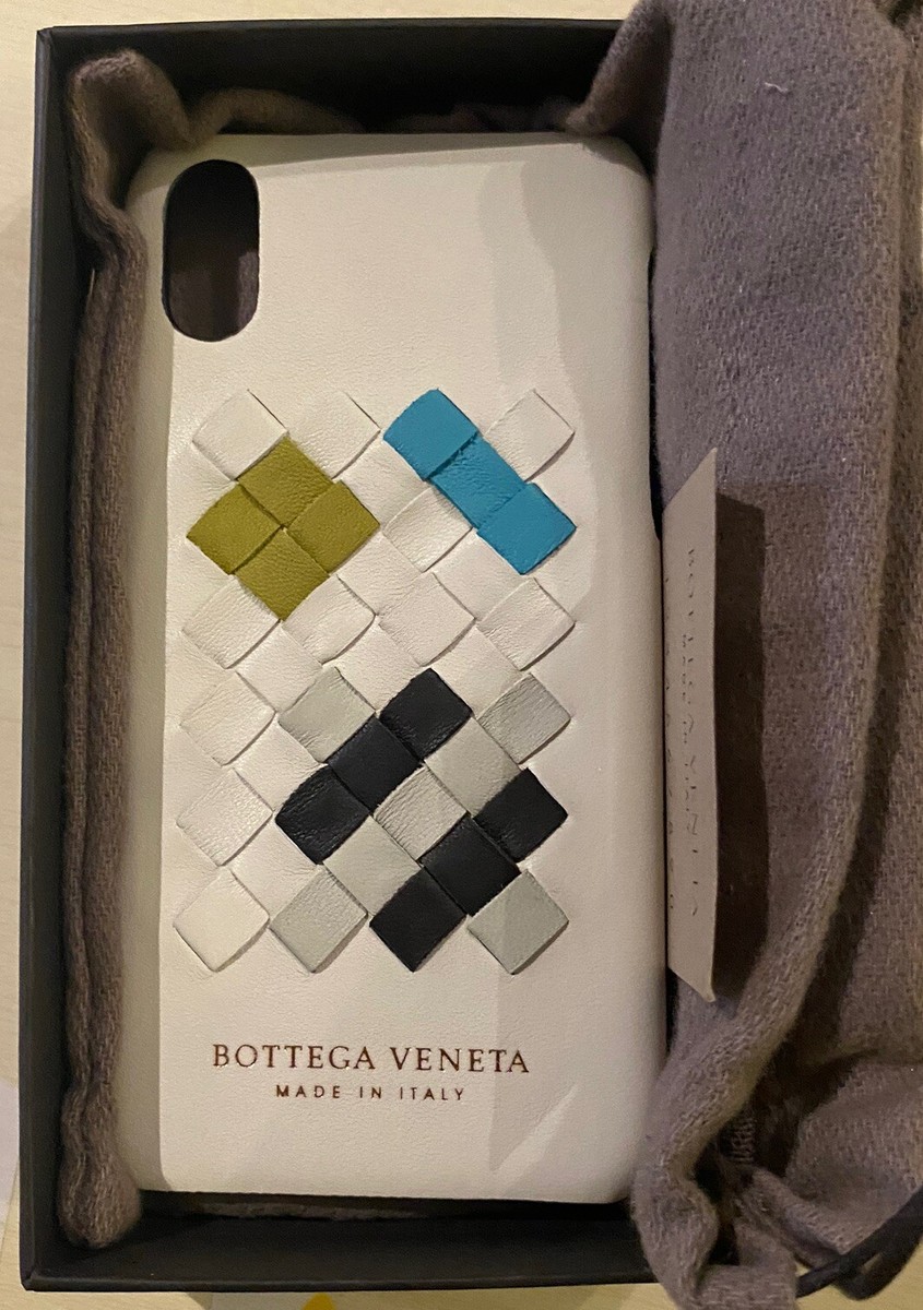 BOTTEGA VENETA White Weave Made In Italy Leather iPhone X BOTTEGA VENETA White Weave Made In Italy Leather iPhone X