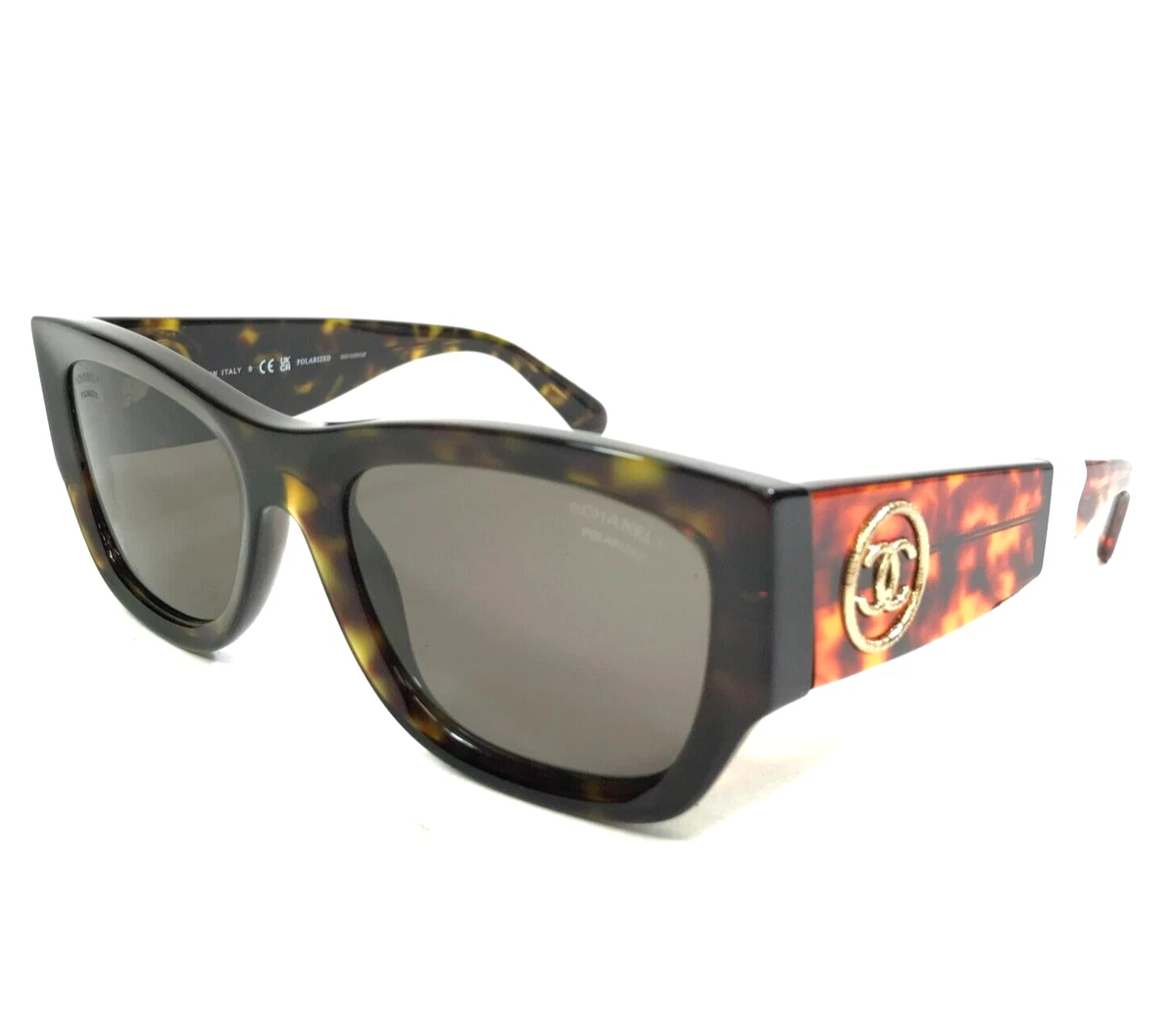 CHANEL Polarized Brown Women's Cat Eye Sunglasses for sale | eBay