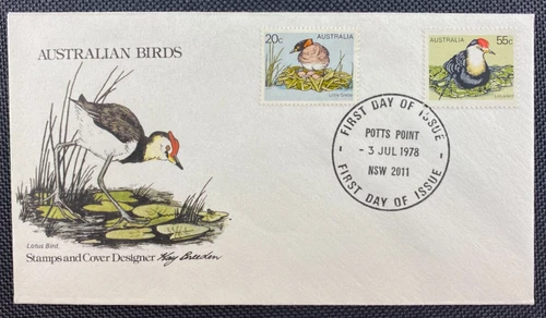 1978 Australian Birds FDC First Day Cover With Potts Point (NSW) FDI Postmark