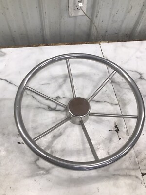 90 Carver 27 Mid Cabin 270 Boat stainless steel steering wheel
