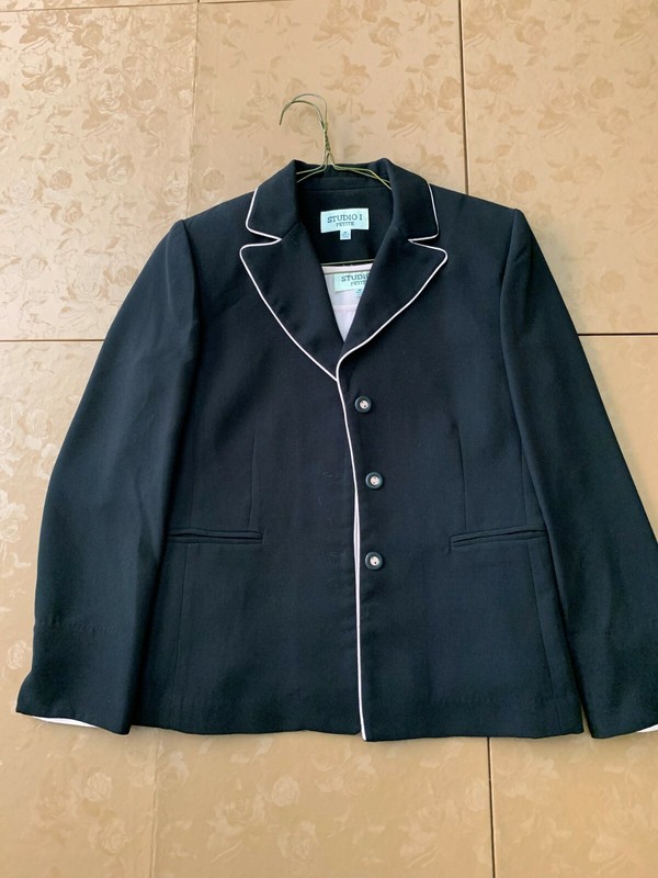 Women's Studio 1 Jacket Blazer with Sleeveless Top Shirt Size Petite 6P