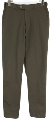 Suitsupply Soho Hose Herren UK 32/W27 Chino Formelle Zip Fly Khaki Brown