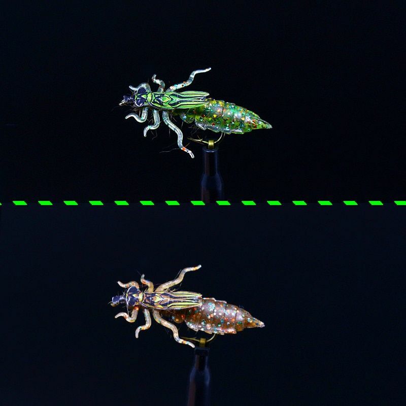 20pcs Set Fly Tying Dragonfly Nymph Rubber Body Legs Pack Synthetic Fly