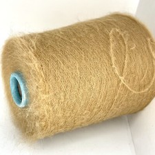 Beige Dull Camel ALPACA WOOL LACE WEIGHT Yarn on Cone Knitting USA TARIFF FREE