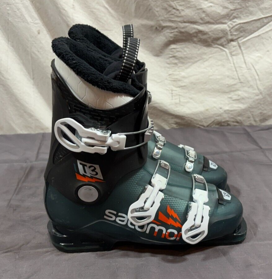 Scarponi da sci alpino Salomon T3 giovani Mondopoint 25 US uomo 7 donna 8 OTTIMI