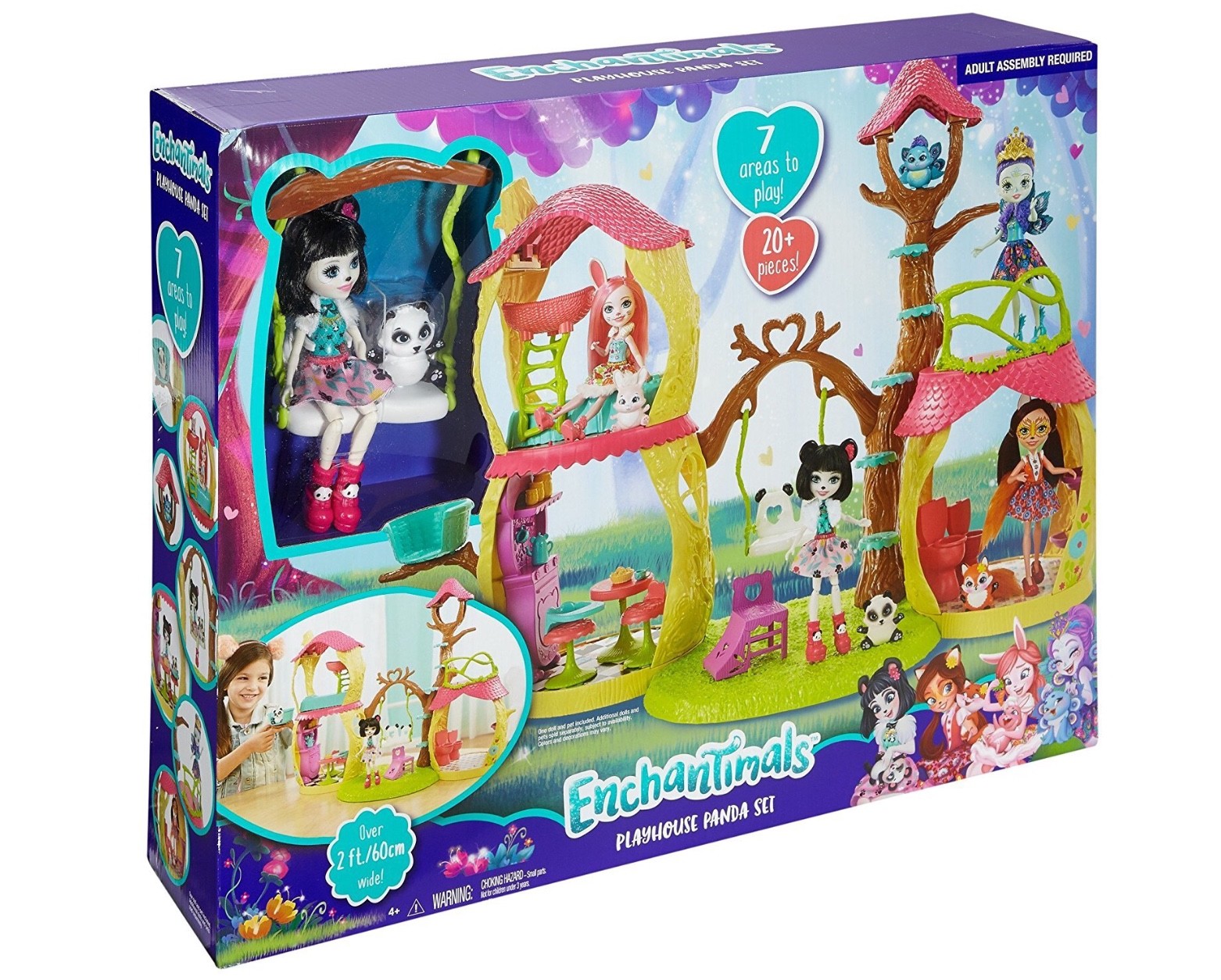 enchantimals playhouse panda playset