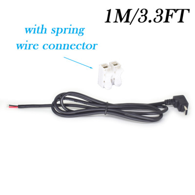 1M/3.3FT 22AWG USB C Male Pigtail 2-Wire DIY Cable for Repair Fast Shipping Lot