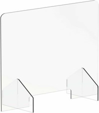 hjh OFFICE Thekenaufsatz Aufsteller Spuckschutz Acryl transparent 65x90 cm