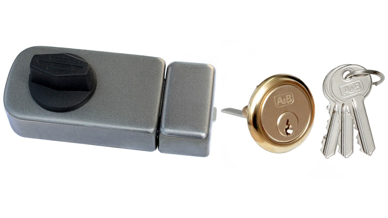 Additional Lock 50 Box Lock Door Additional Lock + Cylinder Keyed Alike Gray