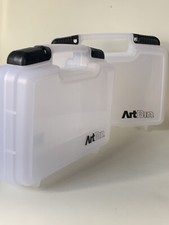 ArtBin Quick View Carrying Case - Lot of 2 - 10.5" x 3.125" x 8.375" - 8010AB