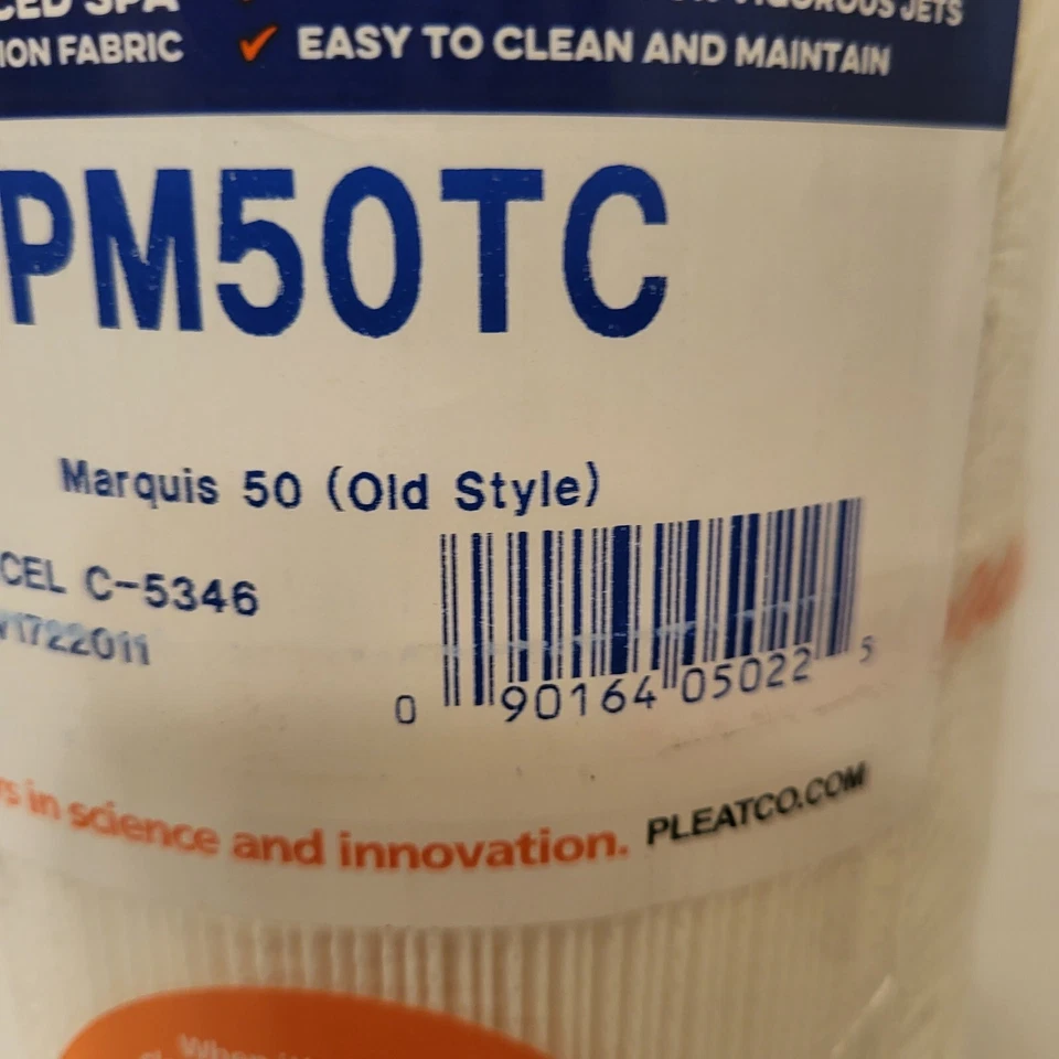 Cartucho spa bañera de hidromasaje Pleatco PPM50TC Marquis 50 (estilo antiguo) Unicel C-5346 nuevo Foto 3 de 4