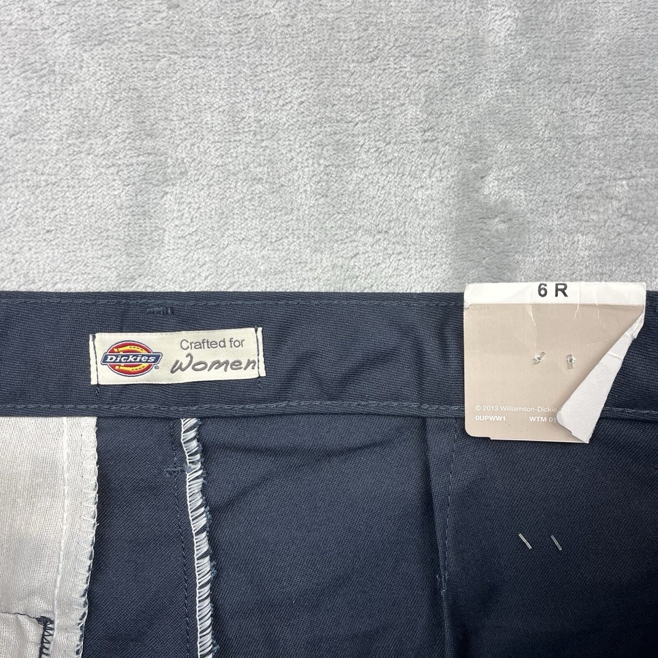 NWT Dickies Pants Women Size 6R Blue Flex Twill Crafted for Women