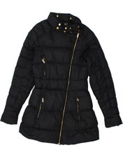 Just Cavalli Womens Padded Coat It 38 Xs Black Polyamide Ac02