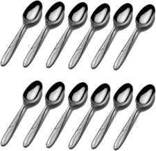 Cocoa Blossom 18/10 Stainless Steel Teaspoon (Set of Twelve)